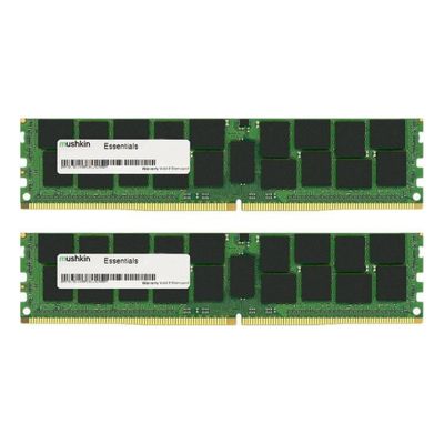 Mushkin Essentials - DDR4 - kit - 64 GB: 2 x 32 GB - DIMM 288-pin - 2666 MHz / PC4-21300 - unbuffered_1