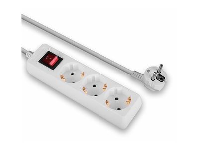 ZUB Lindy Schuko Power Strip 3-port White_2