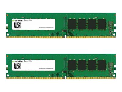 Mushkin Essentials - DDR4 - kit - 64 GB: 2 x 32 GB - DIMM 288-pin - 3200 MHz / PC4-25600 - unbuffered_1