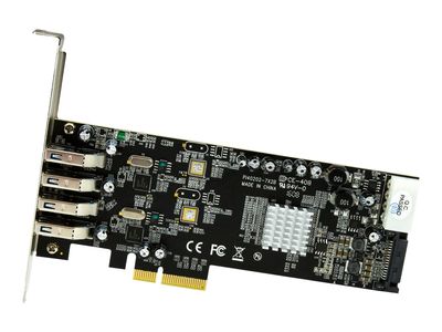 StarTech.com 4-Port USB 3.0 PCI Express Card Adapter - PCIe SuperSpeed USB 3.0 Expansion Card w/ 2 Dedicated 5Gbps Channels (PEXUSB3S42V) - USB-Adapter - PCIe x4 - USB 3.0 x 4_3