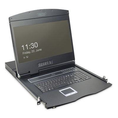 KVM Konsole 19" Digitus 8-Port CAT5 FR black_thumb
