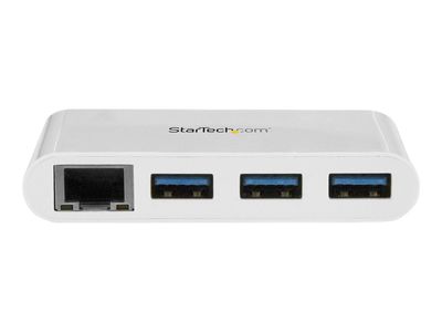 StarTech.com 3 Port USB C Hub w/ Gigabit Ethernet – USB Type C to 3 x USB-A – Multi Port USB 3.0 Hub for MacBook Pro (HB30C3A1GEA) - hub - 3 ports_5