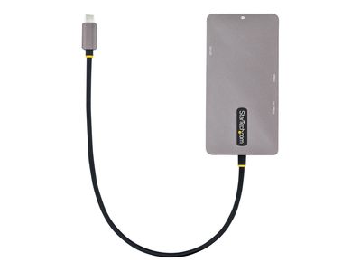 StarTech.com USB C Multiport Adapter, USB C auf Dual HDMI Video, 4K 60Hz, 5Gbit/s USB-A Hub, 100W PD Pass-through/GbE/SD-MicroSD Kartenleser, Reiseadapter/Laptop Dockingstation (120B-USBC-MULTIPORT) - Dockingstation - USB-C / Thunderbolt 3 / Thunderbolt 4_thumb
