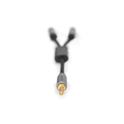 DIGITUS audio splitter - 3.5 mm jack plug/2x 3.5 mm socket - 20 cm_3