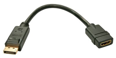 Lindy 41005 Videokabel-Adapter 0,15 m DisplayPort HDMI Schwarz_2