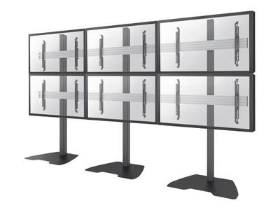 Neomounts NMPRO-S32 stand - fixed - for 3x2 video wall - black_thumb