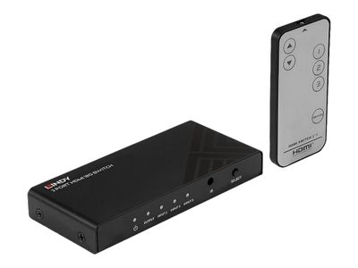 Lindy 3 Port HDMI 18G Switch - Video/Audio-Schalter - 3 Anschlüsse_thumb
