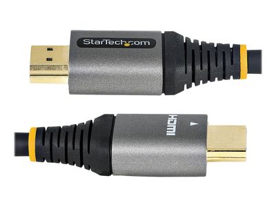 StarTech.com 3ft (1m) Premium Certified HDMI 2.0 Cable with Ethernet, High Speed Ultra HD 4K 60Hz HDMI Cable HDR10, ARC, HDMI Cord For Ultra HD Monitors, TVs, Displays, w/ TPE Jacket - Durable HDMI Video Cable (HDMMV1M) - HDMI cable with Ethernet - 1 m_8