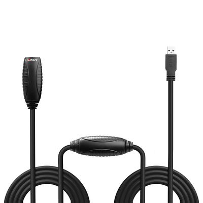 Lindy 43156 USB Kabel USB 3.2 Gen 1 (3.1 Gen 1) 10 m USB A 5 Gbit/s Schwarz_2