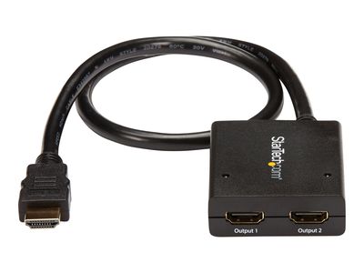 StarTech.com HDMI Cable Splitter - 2 Port - 4K 30Hz - Powered - HDMI Audio / Video Splitter - 1 in 2 Out - HDMI 1.4 - video/audio splitter - 2 ports_3