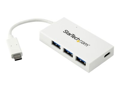 StarTech.com 4 Port USB-C Hub - USB C und 3x USB-A - USB 3.0 Hub - Weiß - 4 Port USB Hub - USB Port Expander - USB Typ C Hub - Hub - 4 Anschlüsse_2