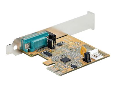 StarTech.com PCI Express Serial Card, PCIe to RS232 (DB9) Serial Interface Card, PC Serial Card with 16C1050 UART, Standard or Low Profile Brackets, COM Retention, For Windows & Linux - PCIe to DB9 Card (11050-PC-SERIAL-CARD) - serial adapter - PCIe 2.0 -_1