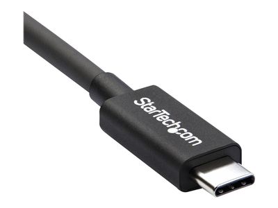 StarTech.com 40Gbps Thunderbolt 3 Cable - 1.6ft/0.5m - Black - 5k 60Hz/4k 60Hz - Certified TB3 USB-C Charger Cord w/ 100W Power Delivery (TBLT34MM50CM) - Thunderbolt cable - 50 cm_5