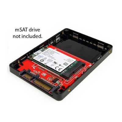 StarTech.com 2.5in SATA to Mini SATA SSD Adapter Enclosure - Mini PCIe ssd Adapter - SATA to mSATA - Mini PCIe SATA (SAT2MSAT25) - storage enclosure - SATA_thumb