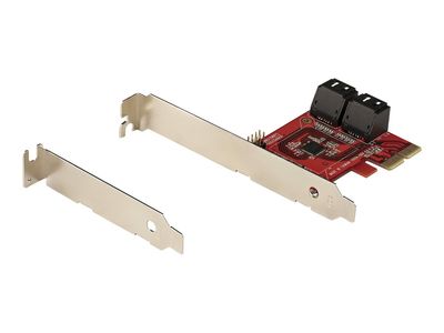 StarTech.com PCIe SATA Controller Karte - 4 Port SATA 3 Erweiterungskarte/Kontroller - 6Gbit/s - Full/Low-Profile Blende - PCI Express Festplatten/SSD kontroller/Adapter (4P6G-PCIE-SATA-CARD) - Speicher-Controller - SATA 6Gb/s - PCIe 3.0 x2_4