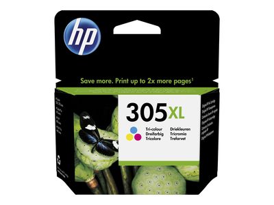 HP 305XL - High Yield - color (cyan, magenta, yellow) - original - ink cartridge_1