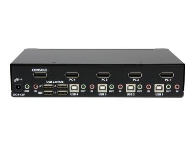 StarTech.com 4 Port DisplayPort KVM Switch w/ Audio - USB, Keyboard, Video, Mouse, Computer Switch Box for 2560x1600 DP Monitor (SV431DPUA) - KVM / audio / USB switch - 4 ports_3