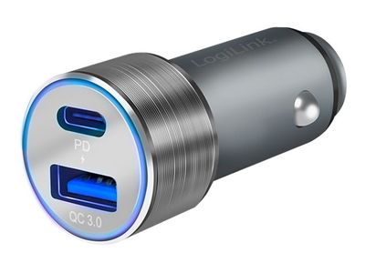 LogiLink Auto-Netzteil - USB, USB-C - 36 Watt_2
