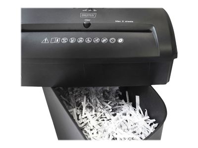 Digitus document shredder X5 - cross cut 4x40 mm - 10 l - black_5