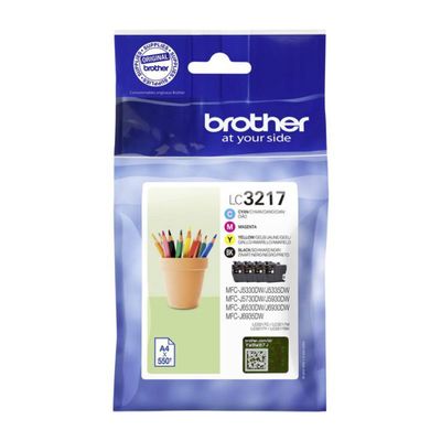 Brother LC3217 Value Pack - 4-pack - black, yellow, cyan, magenta - original - ink cartridge_thumb