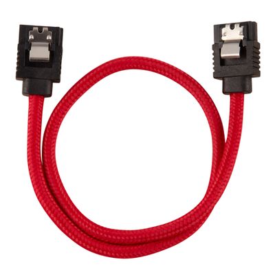 CORSAIR Premium Sleeved SATA Cable 2-pack - Red_thumb