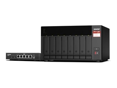 QNAP TS-873A - NAS-Server - mit QSW-1105-5T Switch_thumb