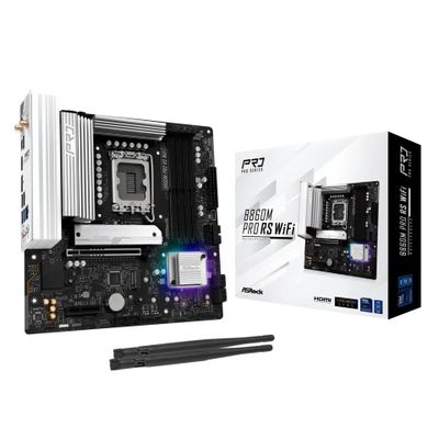 ASRock B860M Pro RS WiFi - motherboard - micro ATX - LGA1851 Socket - B860_thumb