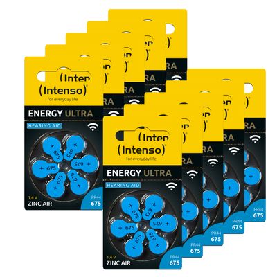 Intenso hearing aid batteries ENERGY ULTRA - PR44 675 - 60 pieces_1