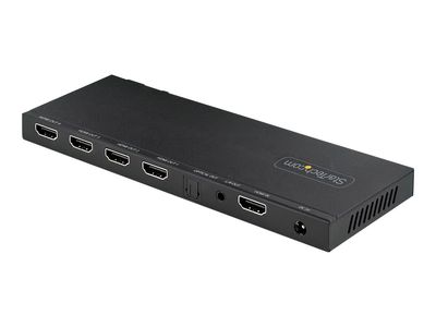 StarTech.com 4-Port HDMI Splitter, 4K 60Hz HDMI 2.0 Video, 1 In 4 Out HDMI Splitter, 4K HDMI Splitter w/Built-in Scaler, 3.5mm/Optical Audio Port, Durable Metal Housing, HDR/HDCP - 1x4 HDMI Display/Output Splitter (HDMI-SPLITTER-44K60S) - video/audio spli_5