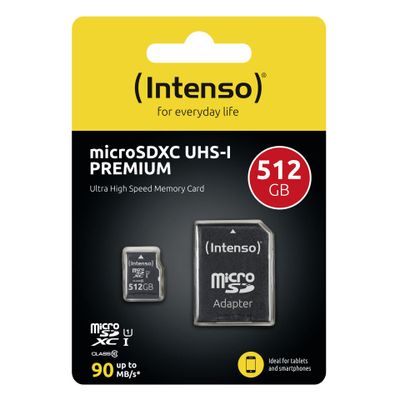 Intenso Flash-Card incl. SD-Adapter Premium - microSDXC UHS-I - 512 GB_2