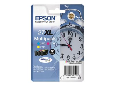 Epson 27XL Multipack - 3er-Pack - XL - Gelb, Cyan, Magenta - Original - Tintenpatrone_thumb