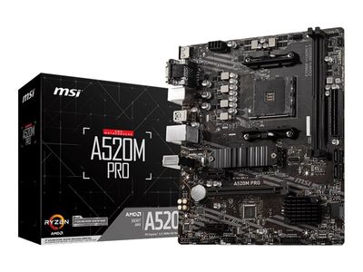MSI Mainboard A520M PRO - Micro ATX - Socket AM4 - AMD A520_4