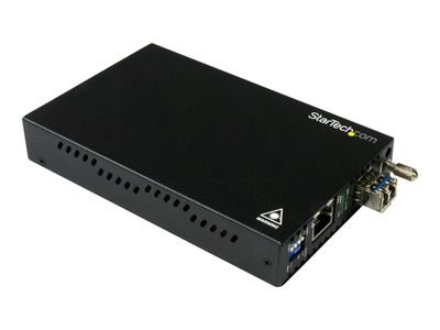 StarTech.com Gigabit Ethernet Kupfer auf LWL Medienkonverter - SM LC - 10 Km - Ethernet Medienkonverter - GbE Konveter - Medienkonverter - 10Mb LAN, 100Mb LAN, 1GbE_1