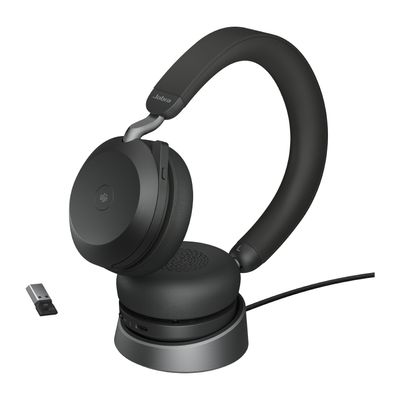 Jabra Evolve2 75 Kopfhörer Kabellos Kopfband Büro/Callcenter Bluetooth Ladestation Schwarz_4