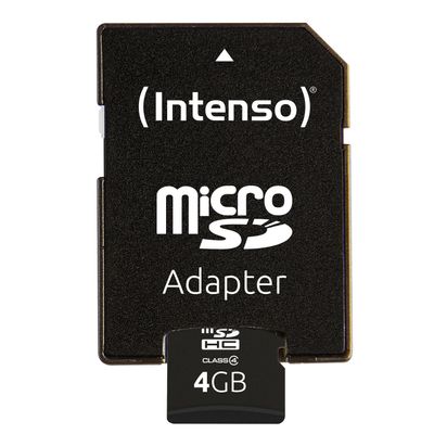 Intenso MicroSD card incl. SD adapter - Class 4 - 4 GB_3