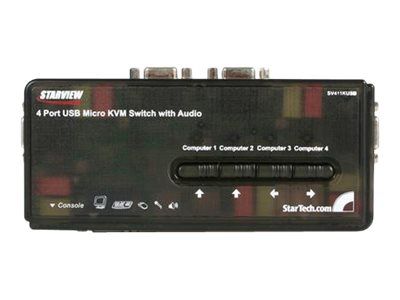 StarTech.com 4 Port VGA / USB KVM Switch inkl. Kabel und Audio - 4-fach VGA Desktop Umschalter - KVM-/Audio-Switch - 4 Anschlüsse_2