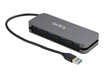 StarTech.com 4 Port USB 3.0 Hub - SuperSpeed 5 Gbit/s USB 3.1 Gen 1 Type-A Verteiler - USB Bus Powered -  28cm USB Host Kabel (HB30AM4AB) - Hub - 4 Anschlüsse_1