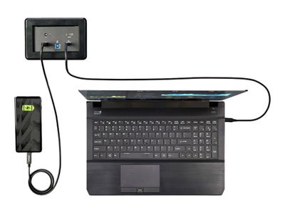 StarTech.com Dockingstation für Konferenzräume - Universelles Laptop Dock - 4K HDMI, 60W PD, USB Hub, GbE, Audio In-Table Connectivity Box für Huddle/Boardroom Collaboration Space (KITBZDOCK) - Dockingstation - USB-C / USB 3.0 - HDMI - 1GbE - TAA-konform_9