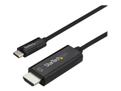 StarTech.com 6ft (2m) USB C to HDMI Cable - 4K 60Hz USB Type C DP Alt Mode to HDMI 2.0 Video Display Adapter Cable - Works w/Thunderbolt 3 - external video adapter - VL100 - black_4