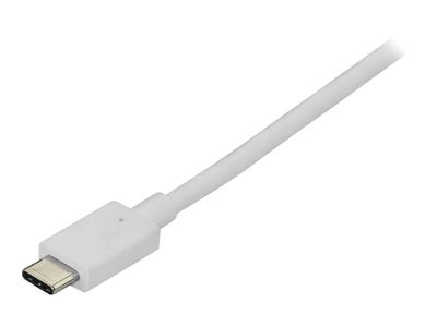 StarTech.com 6ft/1.8m USB C to DisplayPort 1.2 Cable 4K 60Hz - USB Type-C to DP Video Adapter Monitor Cable HBR2 - TB3 Compatible - White - external video adapter - STM32F072CBU6 - white_4