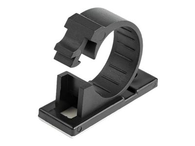 StarTech.com 100 Adhesive Cable Management Clips Black, Network/Ethernet/Office Desk/Computer Cord Organizer, Sticky Cable/Wire Holders, Nylon Self Adhesive Clamp UL/94V-2 Fire Rated - Nylon 66 Plastic - TAA (CBMCC3) - cable clips - TAA Compliant_2