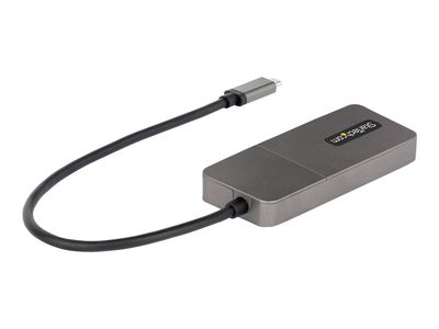 StarTech.com 3-Port USB-C MST Hub, USB Type-C to 3x HDMI Multi-Monitor Adapter for Laptop, Triple HDMI up to 4K 60Hz w/ DP 1.4 Alt Mode and DSC, HDR, 1ft (30cm) Cable, USB Bus-Powered - Multi-Stream Transport Hub (MST14CD123HD) - video/audio splitter - 3_3