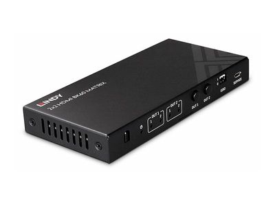 Lindy - Video/Audio-Schalter - 2x2, 8K60, Matrix - 2 Anschlüsse_3