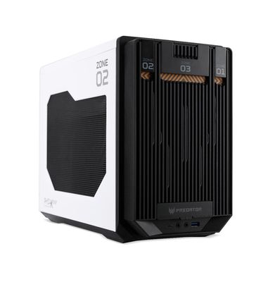 Acer DC.Z3XEE.001 Computer-Gehäuse Desktop Schwarz, Weiß_thumb