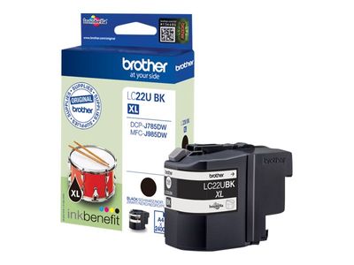 Brother LC22UBK - XL - black - original - ink cartridge_thumb