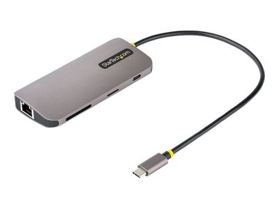 StarTech.com USB C Multiport Adapter, 4K 60Hz HDMI Anschluss, 5Gbit/s USB-A Hub, USB C auf HDMI,  100W PD, GbE, SD/MicroSD, 30cm Kabel, Reiseadapter, Thunderbolt 3 Dockingstation (115B-USBC-MULTIPORT) - Dockingstation - USB-C / Thunderbolt 3 / Thunderbolt_2