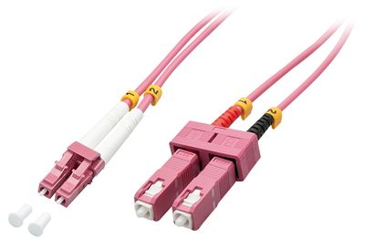 Lindy 46360 InfiniBand/Glasfaserkabel 1 m LC SC Pink_thumb