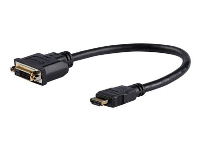 StarTech.com HDMI auf DVI Adapter 20cm -  DVI-D (25 pin) (Buchse) zu HDMI (19 pin) (Stecker) - Monitor Dongle Adapterkabel - Videoanschluß - HDMI / DVI - 20.32 cm_2