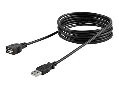 StarTech.com 6 ft Black USB 2.0 Extension Cable A to A - M/F - USB extension cable - USB (M) to USB (F) - USB 2.0 - 6 ft - black - USBEXTAA6BK - USB extension cable - USB to USB - 1.8 m_2