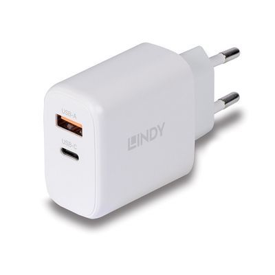 Lindy 73428 Ladegerät für Mobilgeräte Universal Weiß AC Schnellladung Drinnen_thumb